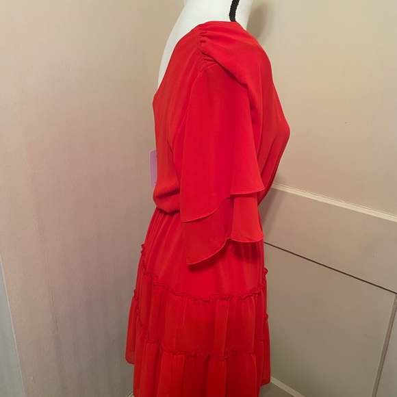 WAYF One-shoulder Red Dress - Picture 3 of 4